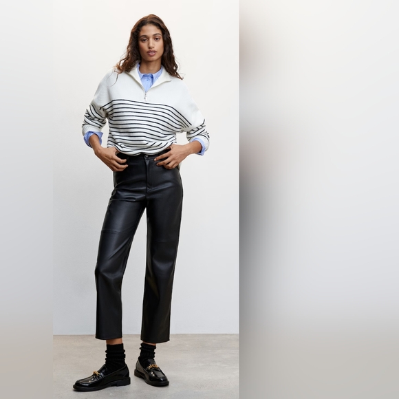 MANGO Faux leather pants - Picture 2 of 4